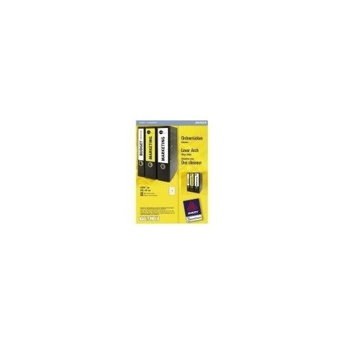 Avery File Folder Labels - Aktenetiketten (File Folder Labels) - weiß - 61 x 192 mm - 400 Stck. (100 Bogen x 4) (L4761-100) afbeelding 1