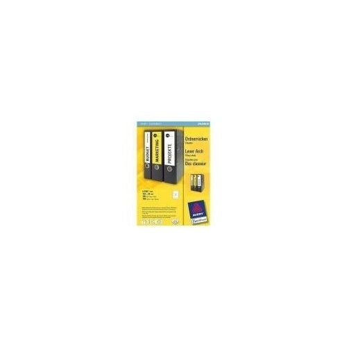 Avery Zweckform Ordner-Etiketten kurz L4760 - Aktenetiketten - weiß - 38 x 192 mm - 700 Etikett(en) (100 Bogen x 7) - (L4760-100) afbeelding 1