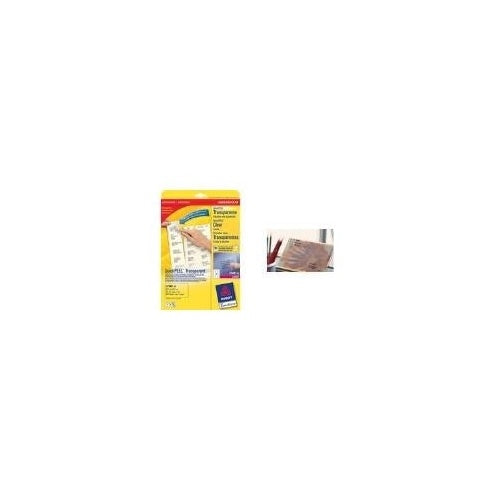 Avery L4772 - Transparente Adressenetiketten - 42,3 x 99,1 mm - 300 Stck. (25 Bogen x 12) - (L4772-25) afbeelding 1