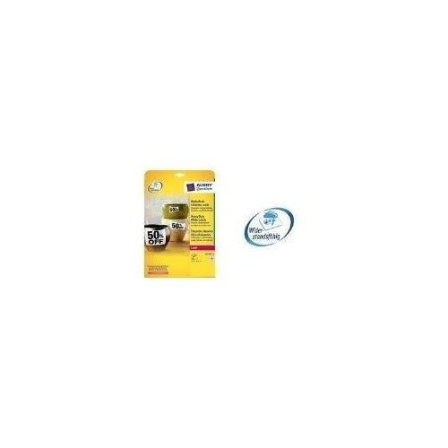 Avery Heavy Duty Laser Labels - Selbstklebende Polyesterfolie - weiß - 99,1 x 67,7 mm - 160 Etikett(en) (20 Bogen x 8) - (L4715-20) afbeelding 1