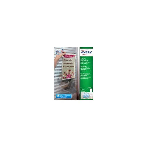 Avery | Self Adhesive Labels L7083-10 - Rectangle Permanent Transparent 10-Pack | Clear afbeelding 1