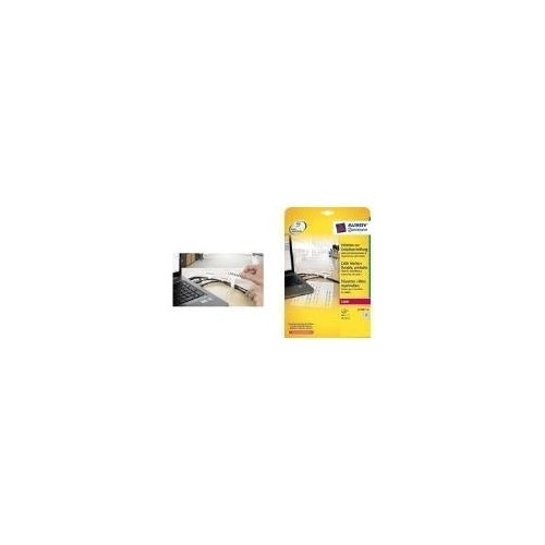 Avery L7950 - Glänzende Etiketten aus Polyesterfolie - weiß - 60 x 40 mm - 24 Etikett(en) (1 Bogen x 24) (L7950-20) afbeelding 1