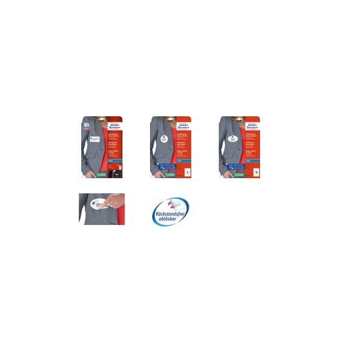 200 AVERY Zweckform Namensetiketten J4882-20 weiß 85,0 x 50,0 mm (J4882-20) afbeelding 1