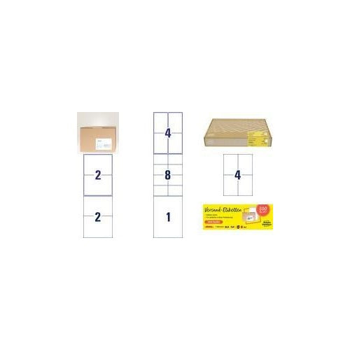 Avery Zweckform 600 Versandetiketten weiss (8026-300) afbeelding 1