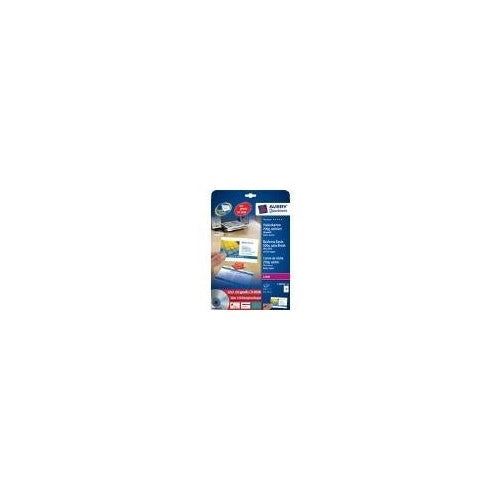 Avery Quick&Clean - Visitenkarten - weiß - 220 g/m2 - 25 Stck. 250) (C32016-25) afbeelding 1