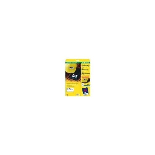 Avery J4775 - Polyesteretiketten - weiß - A4 (210 x 297 mm) - 10 Stck. (10 Bogen x 1) (J4775-10) afbeelding 1