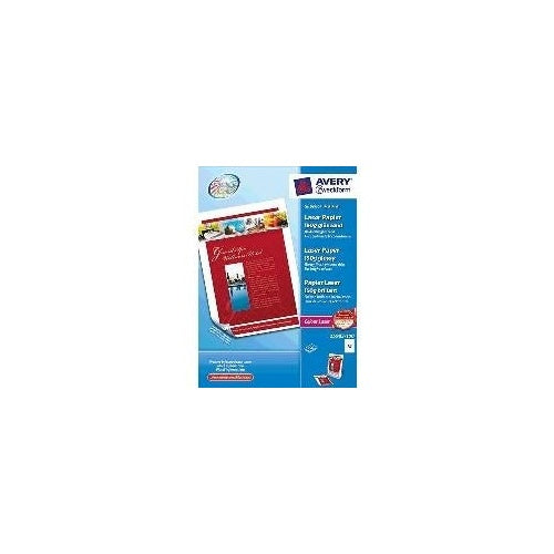 Avery Zweckform Premium Colour Laser Paper 25983 - Glänzend - weiß - A3 (297 x 420 mm) - 150 g/m² - 100 Blatt Fotopapier (25983-100) afbeelding 1