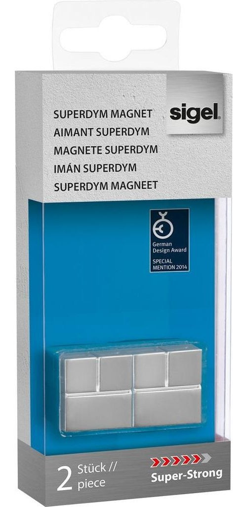 sigel Magnet SuperDym GL706 2x2x2cm VE2 (GL706) afbeelding 1
