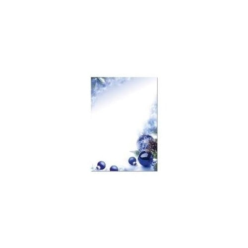 Sigel Weihnachts-Motiv-Papier Blue Harmony - Motiv-Papier - A4 (210 x 297 mm) - 90 g/m² - 100 Blatt (DP034) afbeelding 1