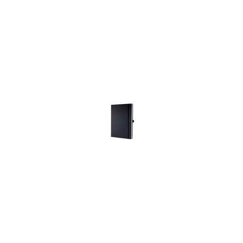 sigel Notizbuch "CONCEPTUM", DIN A4+ hoch, liniert, 97 Blatt edle "Softwave"-Oberfläche in schwarz, Seiten in chamois, - 1 Stück (CO116) afbeelding 1