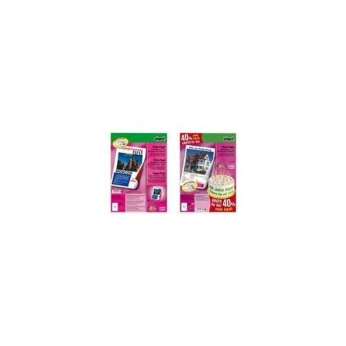 Sigel - Glänzend - A4 (210 x 297 mm) - 200 g/m² - 100 Blatt Fotopapier (LP144) afbeelding 1
