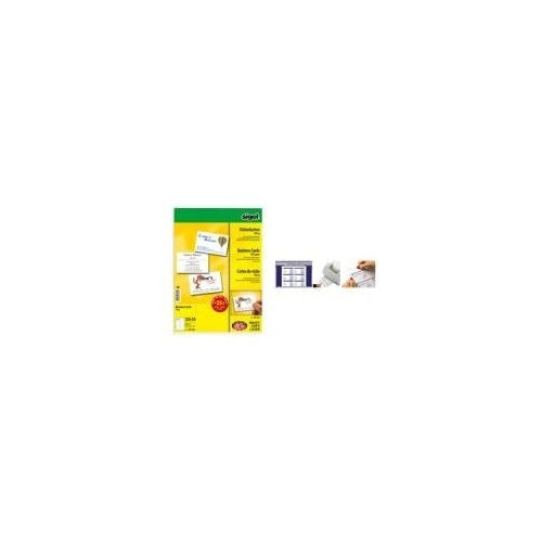 Sigel - Mikroperforierte Visitenkarten - hochweiß - 85 x 55 mm - 185 g/m2 - 600 Karte(n) (60 Bogen x 10) (DP930) afbeelding 1
