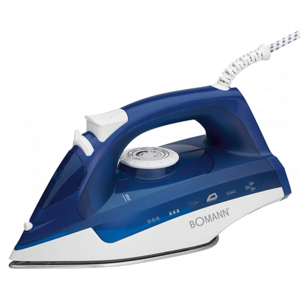 Bomann 660041 - Dry & Steam Iron - Blue, White - 2200 W