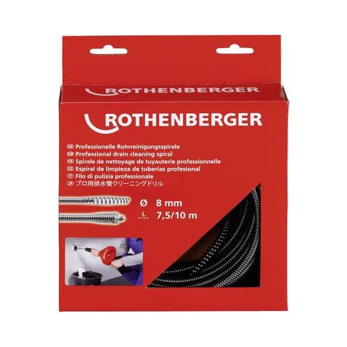 ROTHENBERGER Rohrreinigungsspirale 8mmx 7,5m/C1 Rothenberger (4004625724125) afbeelding 1
