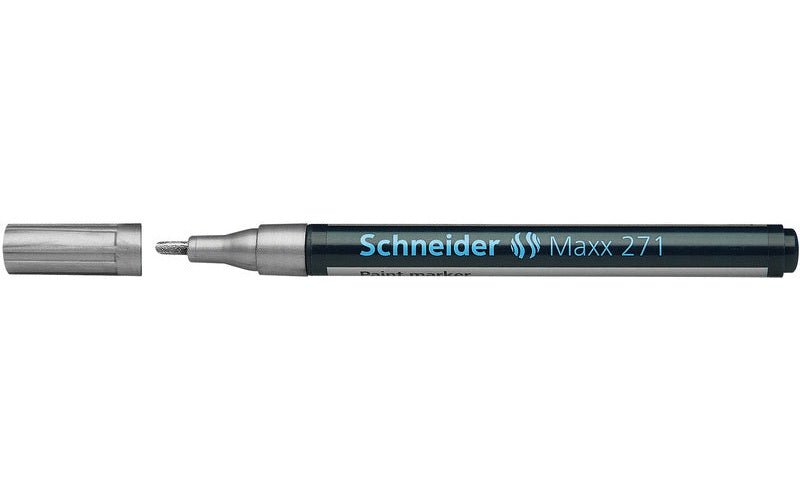 Schneider Lakmarker Maxx 271 1-2mm Zilver 10 Stuks afbeelding 2