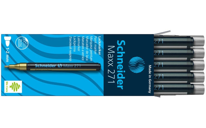 Schneider Lakmarker Maxx 271 1-2mm Zilver 10 Stuks afbeelding 5