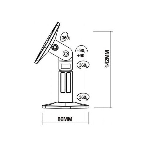 Reflecta Speakerstand Sono 2.1 Wit afbeelding 2