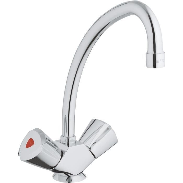 Mélangeur Evier - GROHE - Costa Trend - Bec haut - Chromé - Garantie 5 ans afbeelding 1