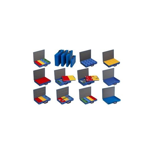 allit Metall-Kleinteilekoffer EuroPlus Pro M 44H-48, blau aus pulverbeschichtetem Stahlblech, Kunststoffgriff, - 1 Stück (454123) afbeelding 1