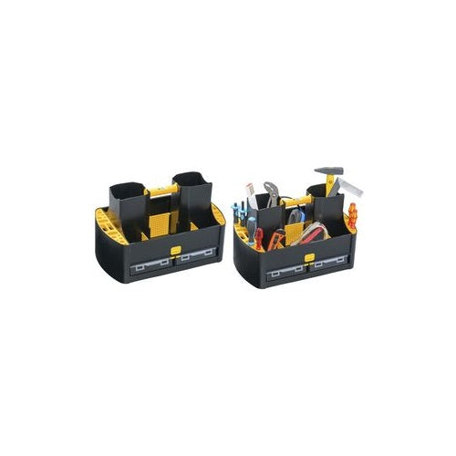 allit Profi-Tragekasten McPlus Workman 19/62, schwarz/gelb aus Polypropylen, 4 herausnehmbare Sortimentskästen im - 1 Stück (457285) afbeelding 1