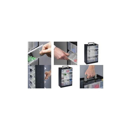 Allit 466260 Kleinteilmagazin VarioPlus DrawBox C 40 (B x H x T) 300 x 465 x 155 mm Schwarz, Grau 1 St. (466260) afbeelding 1