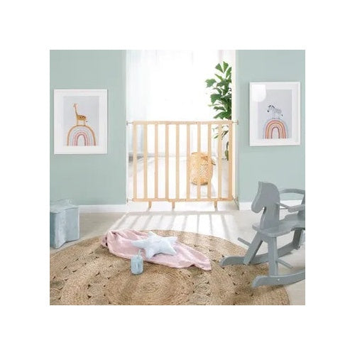 Barriere de sécurité bébé - ROBA - Pour porte et escalier - De 62 a 105 cm - Bois naturel - 4005317236162 - image 2