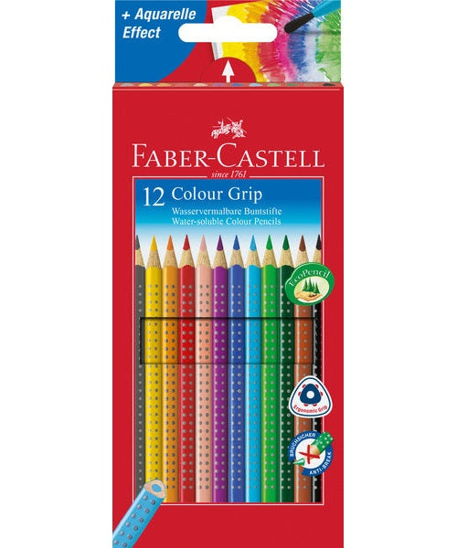 Faber Castell FC-112412 Kleurpotlood Faber-Castell GRIP Kartonnen Etui A 12 Stuks afbeelding 1