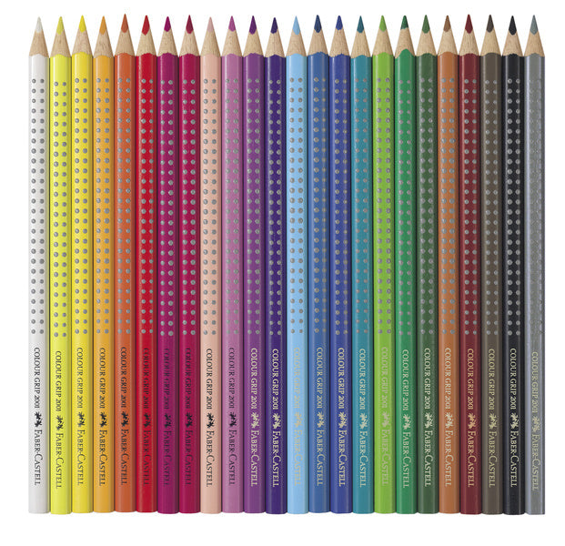 Faber-Castell Colored Pencil Set 24 Pieces Ergonomic Triangular Shape Metal Case FC-112423