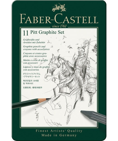 Faber Castell FC-112972 Grafietset Faber-Castell Pitt 11-delig afbeelding 2