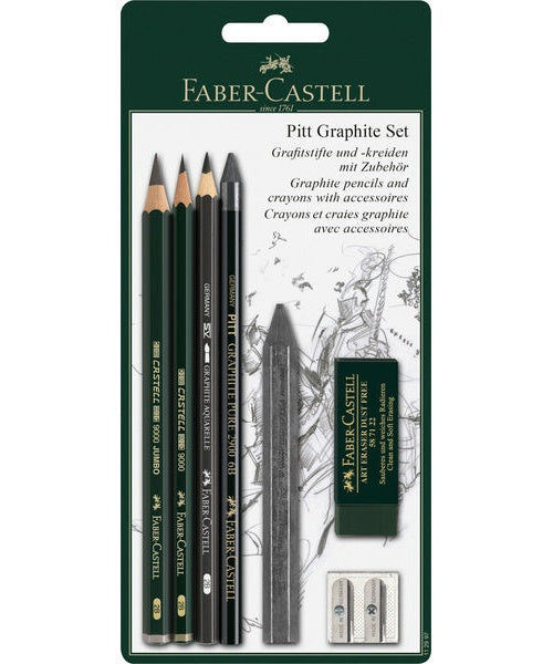 Faber Castell FC-112997 Potloodset Faber-Castell Pitt Graphite 7-delig Op Blister afbeelding 1