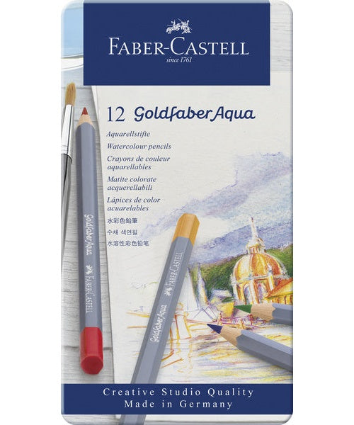 Faber Castell FC-114612 Aquarelkleurpotlood Faber-Castell Goldfaber Etui 12 Stuks afbeelding 1