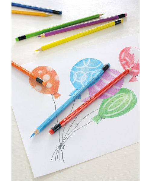 Faber Castell FC-116612 Kleurpotlood Uitgumbaar Etui 12 Stuks afbeelding 4