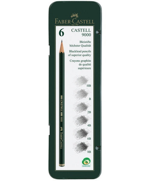 Faber Castell FC-119063 Potlood 9000 Bliketui A 6 Stuks afbeelding 2