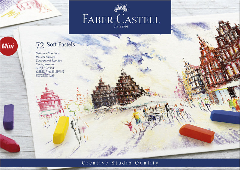 Faber Castell Half-Length Pastel Crayons Case of 72 Pieces FC-128272