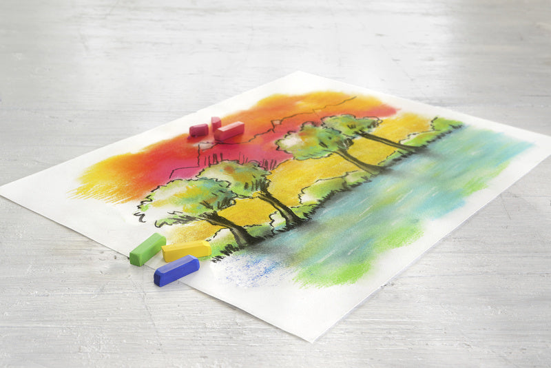 Faber Castell Half-Length Pastel Crayons Case of 72 Pieces FC-128272