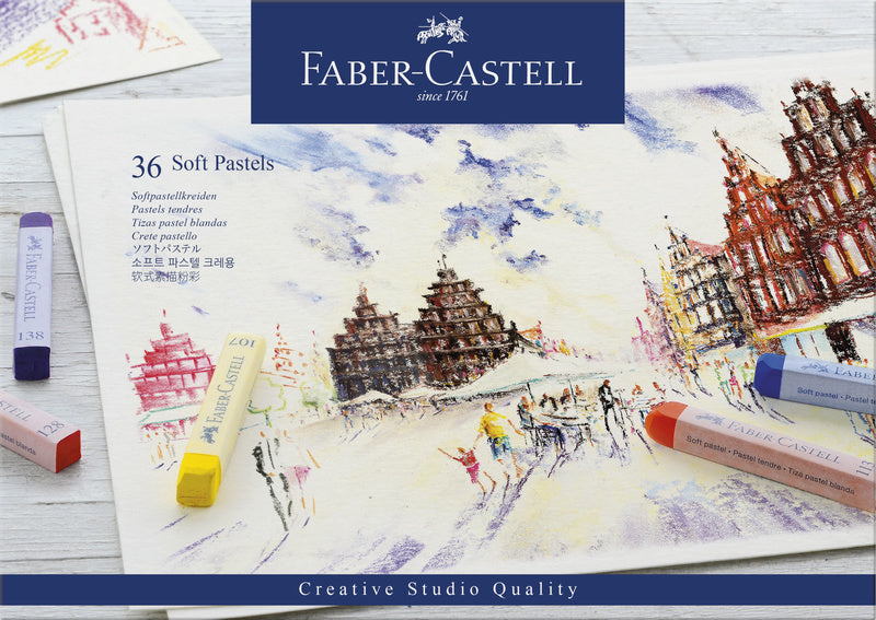 Faber-Castell Creative Studio Soft Pastel Crayons Case of 36 FC-128336 36-Piece