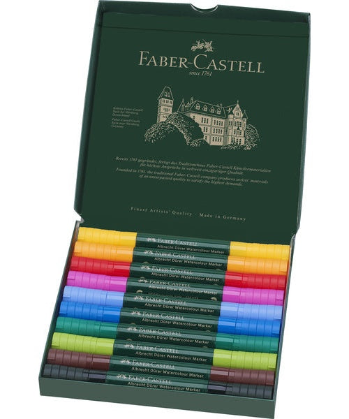 Faber Castell FC-160310 Aquarel Marker Albrecht Dürer Doos A 10 Stuks afbeelding 2