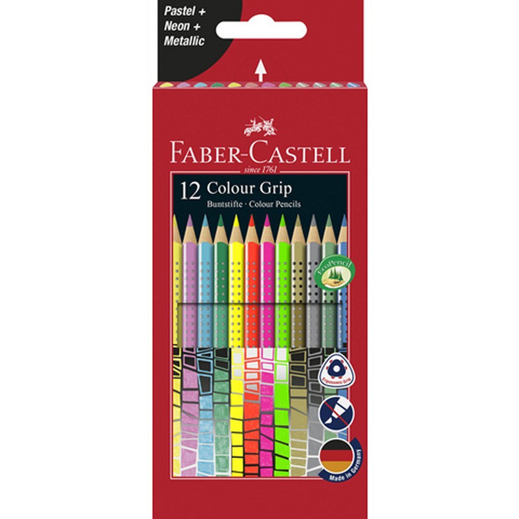 Faber Castell Colour Grip Colored Pencils 12 Pieces FC-201569