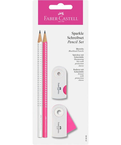 Faber Castell FC-218495 Schrijfset Faber-Castell Sparkle Wit/roze afbeelding 1