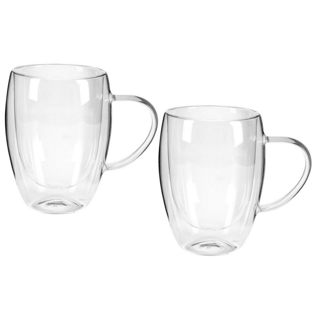 Double-Walled Tea Glasses 300 ml 2 Pieces Transparent