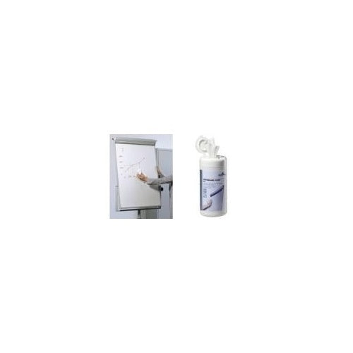 DURABLE Whiteboard Clean Reinigungstücher Box a 100 St weiß (575902) afbeelding 1