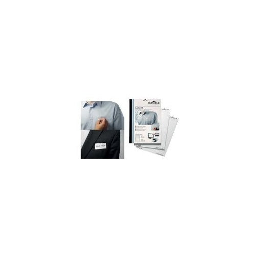 DURABLE Textilnamensschild BADGEFIX 40x75 mm selbstklebend 1 Packung 833402 afbeelding 1