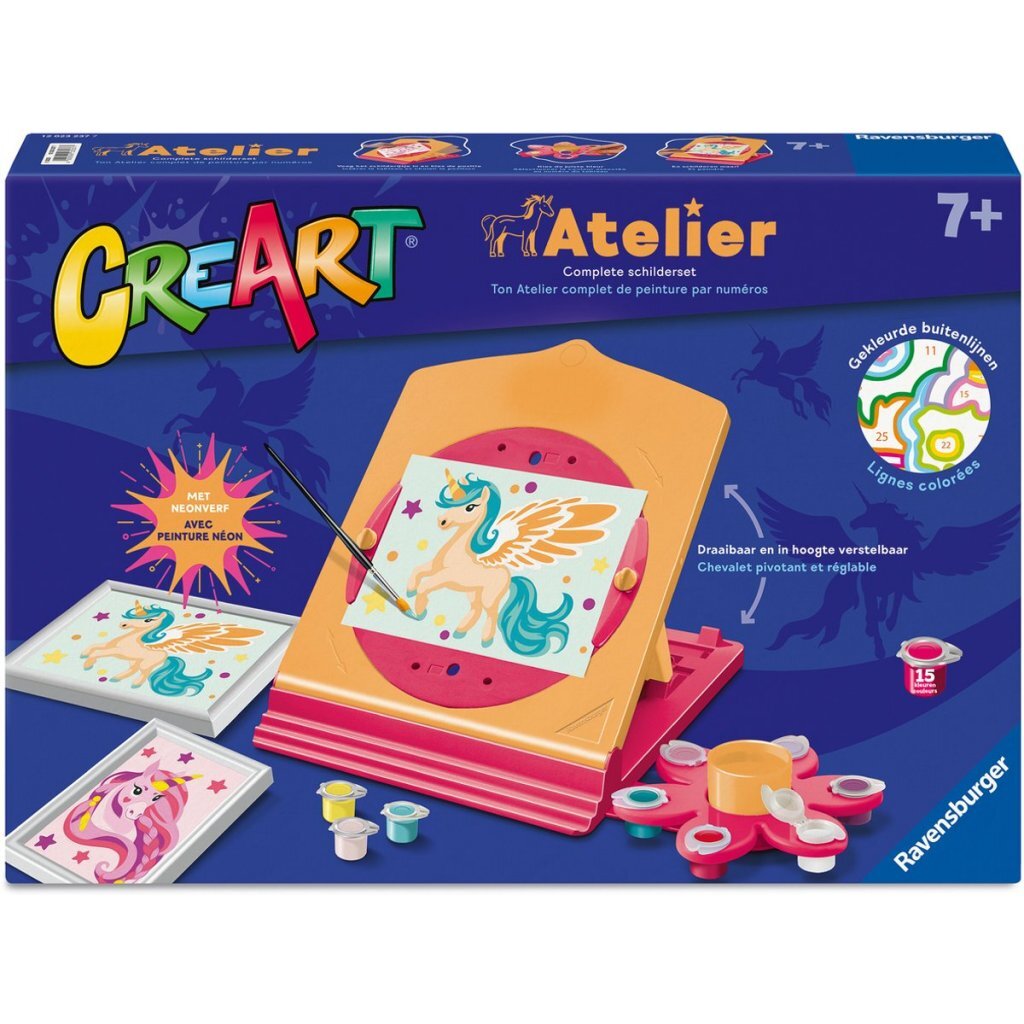 Ravensburger CreArt Paint by Numbers Studio - Suitable for Ages 7+