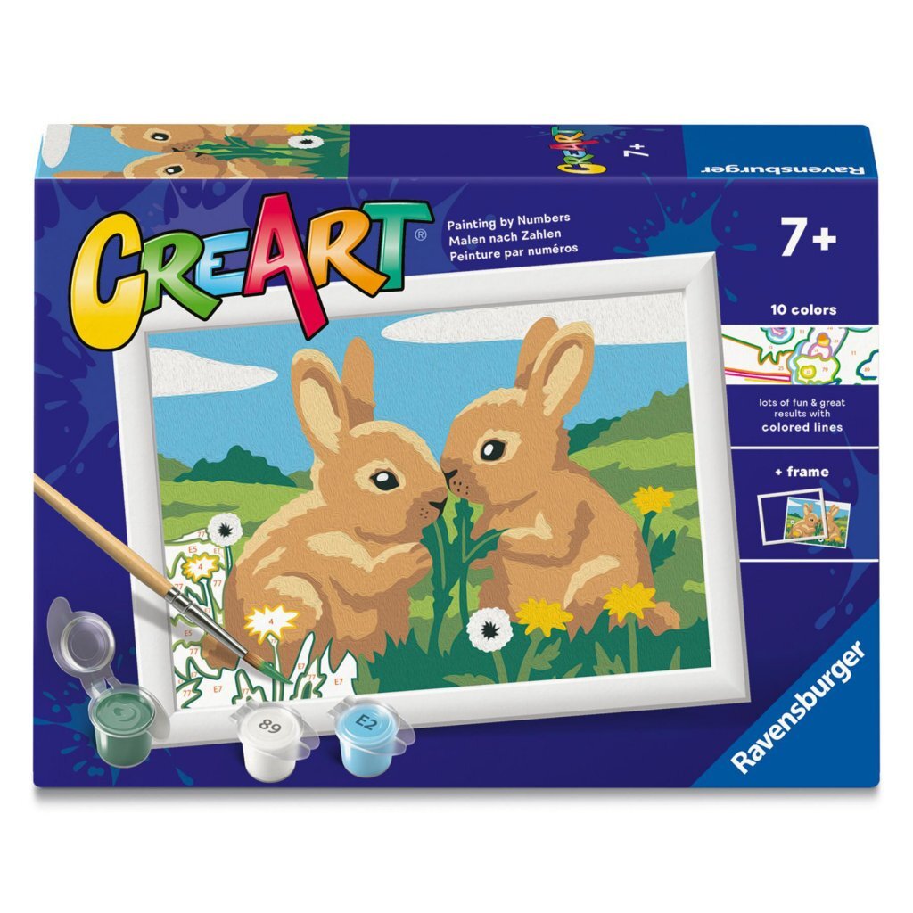 Ravensburger CreArt Paint by Numbers Happy Bunny Friends