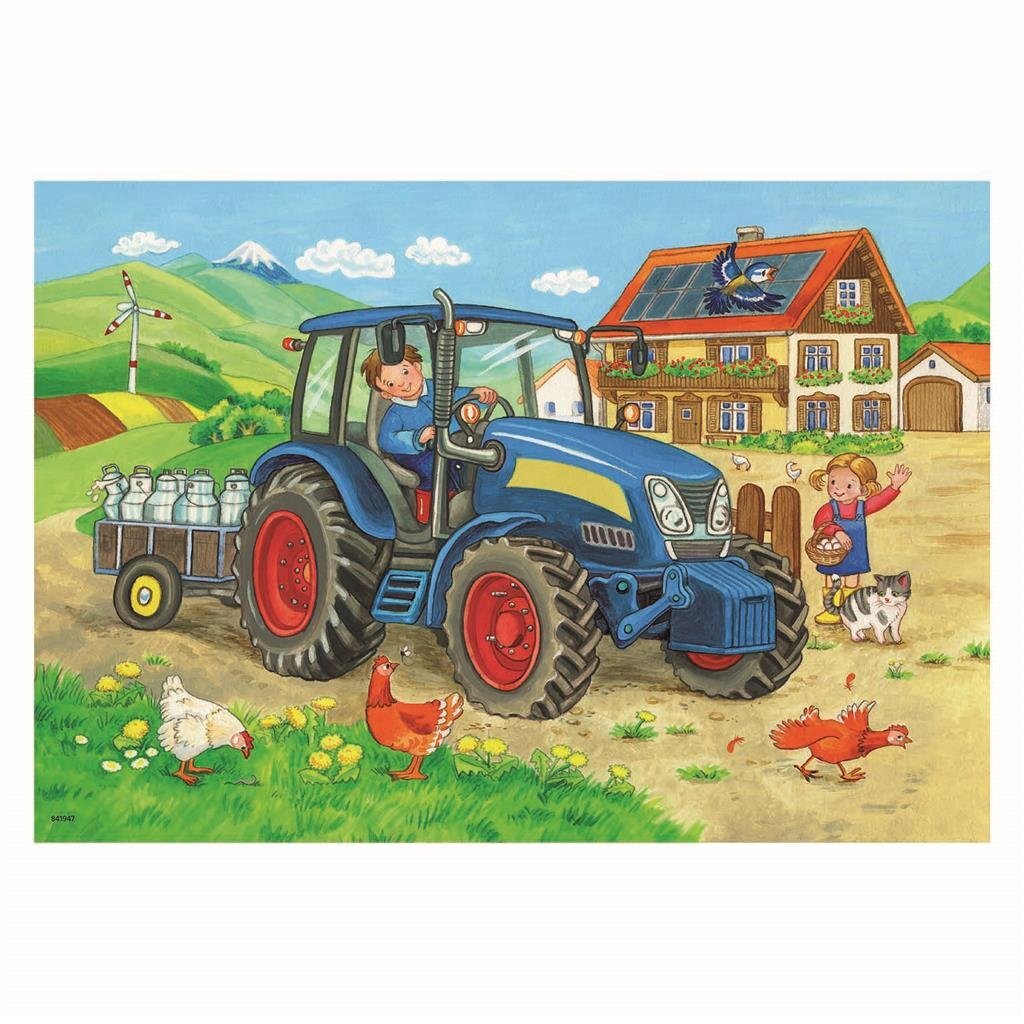 Ravensburger Puzzle Construction Site and Farm 2x12 Pieces