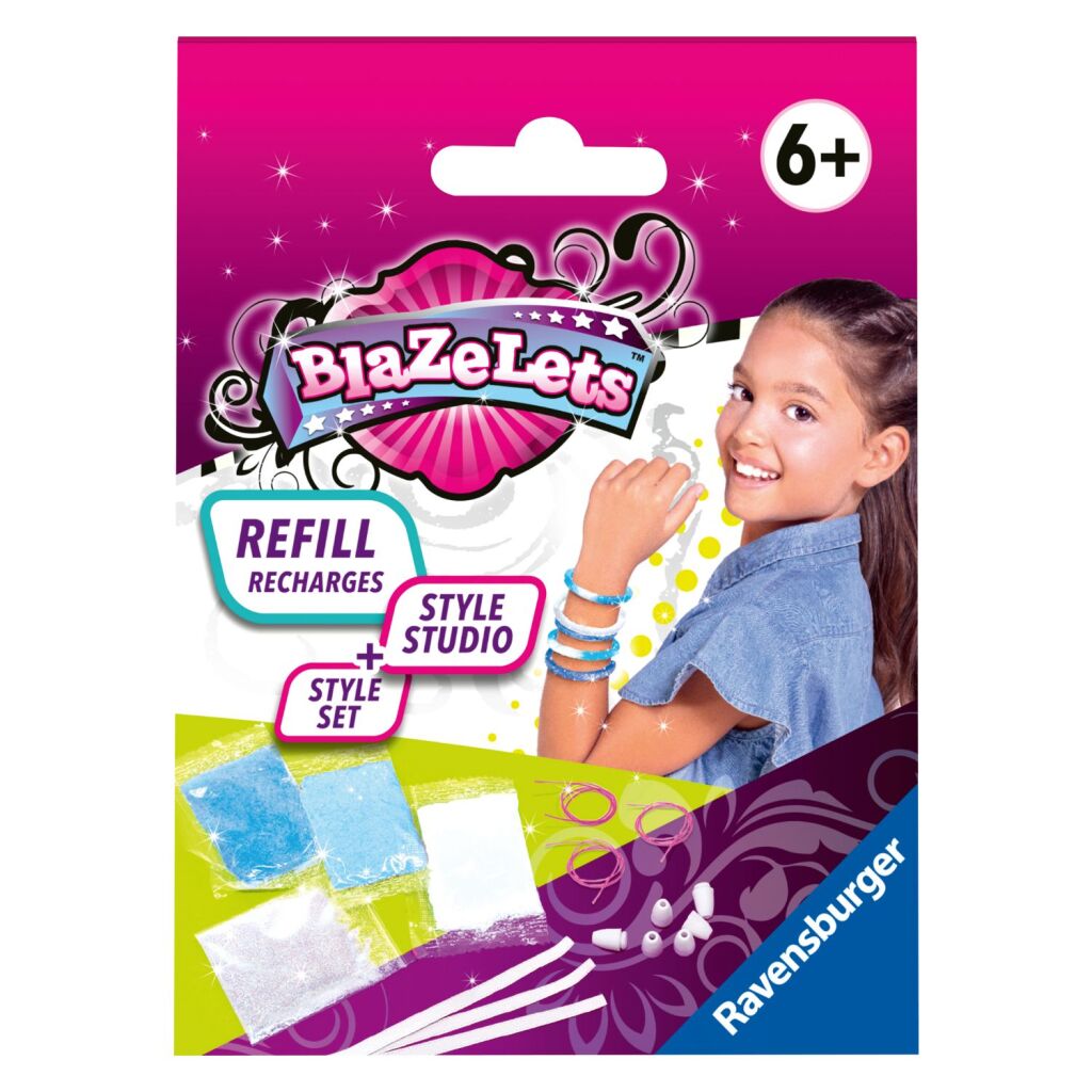 Ravensburger Blazelets Refill Blue - For Making Bracelets - Age 6+