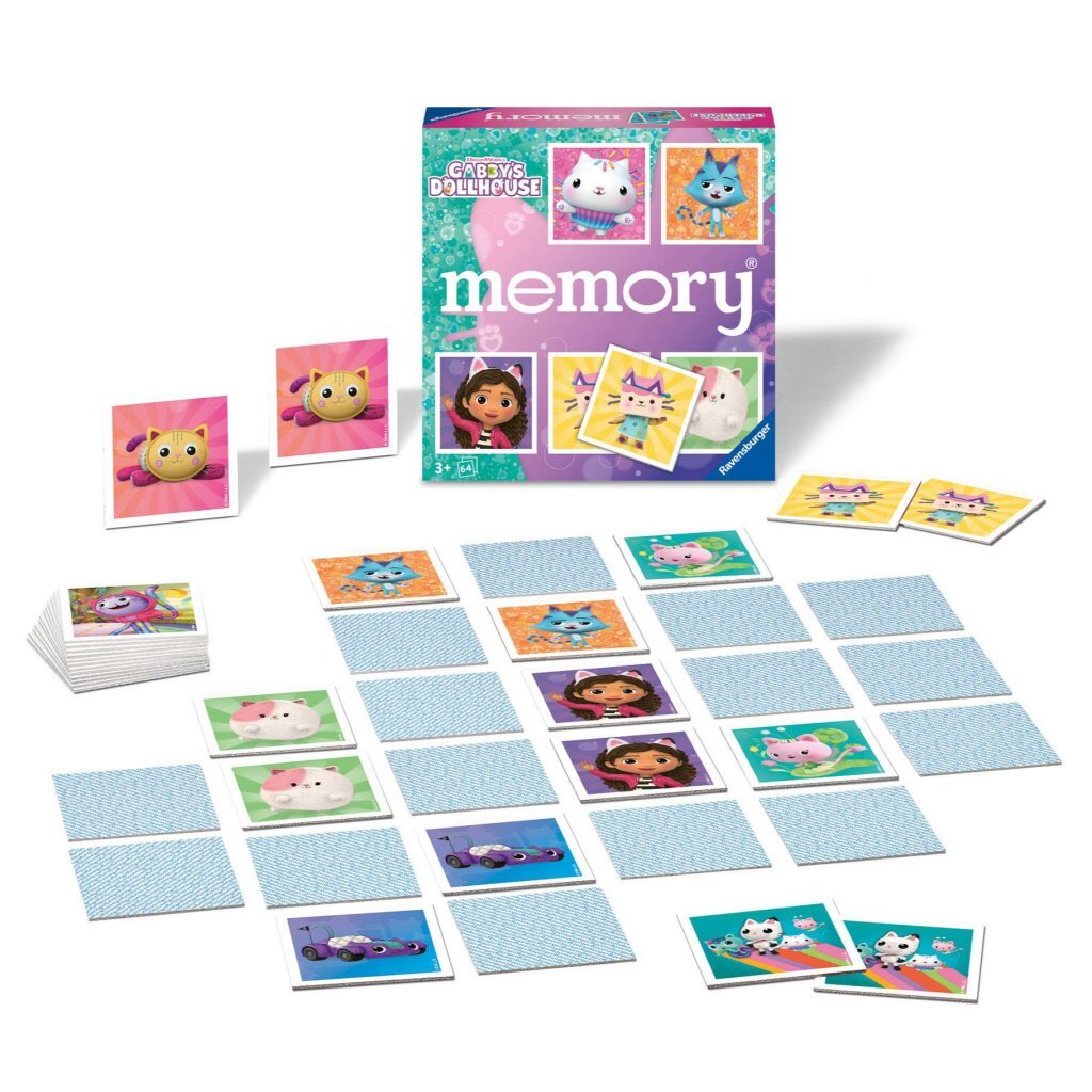 Ravensburger Gabby's Dollhouse Memory Game - Fun for Ages 3+