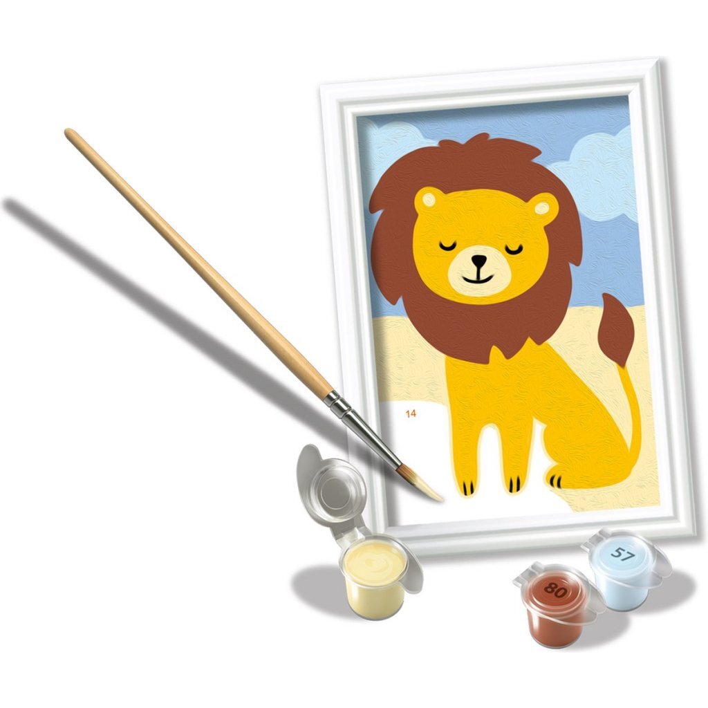 Ravensburger CreArt Paint by Number Wild Lion - 10 Colors - Suitable for Ages 7+