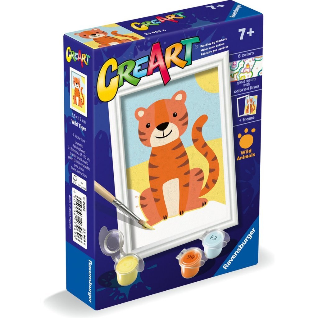 Ravensburger CreArt Schilderen op Nummer Wilde Tijger