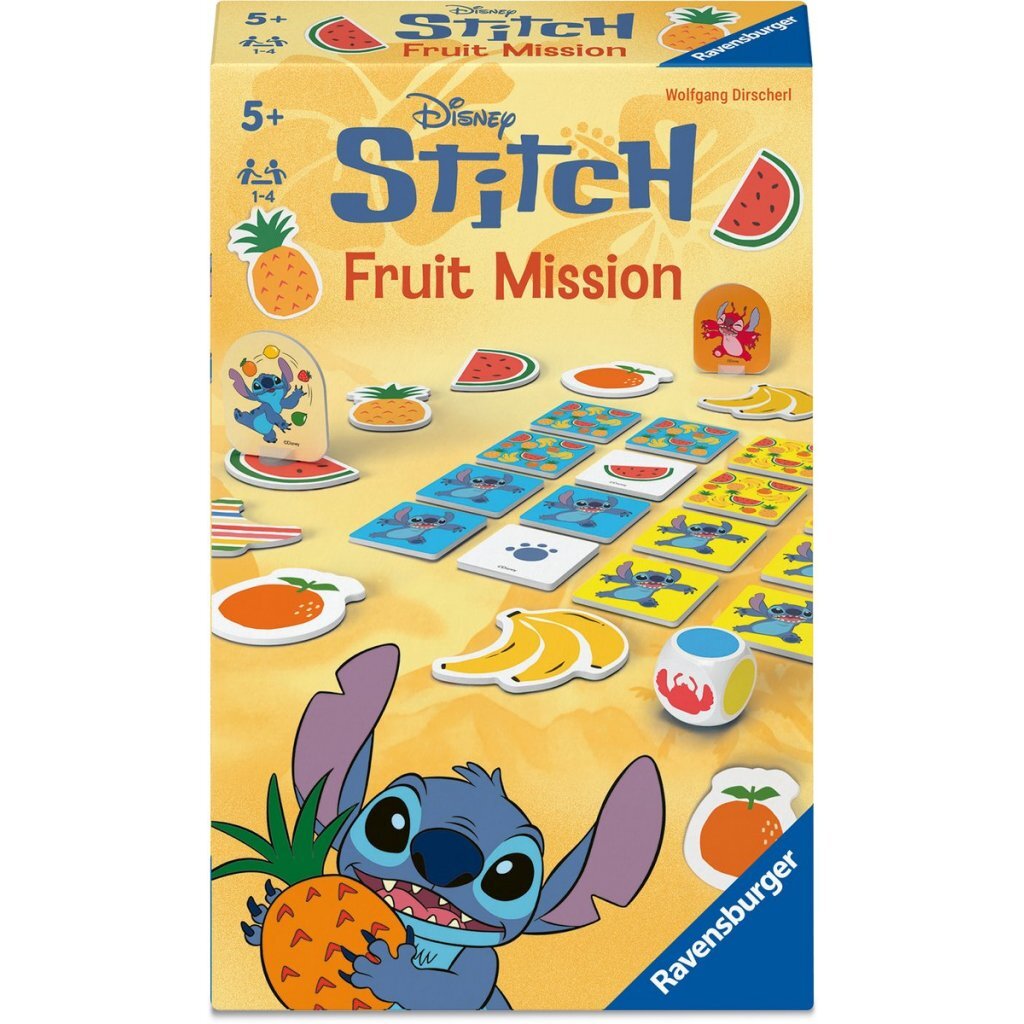 Ravensburger Disney Stitch Fruit Mission Game for 1-4 Players Ages 5+
